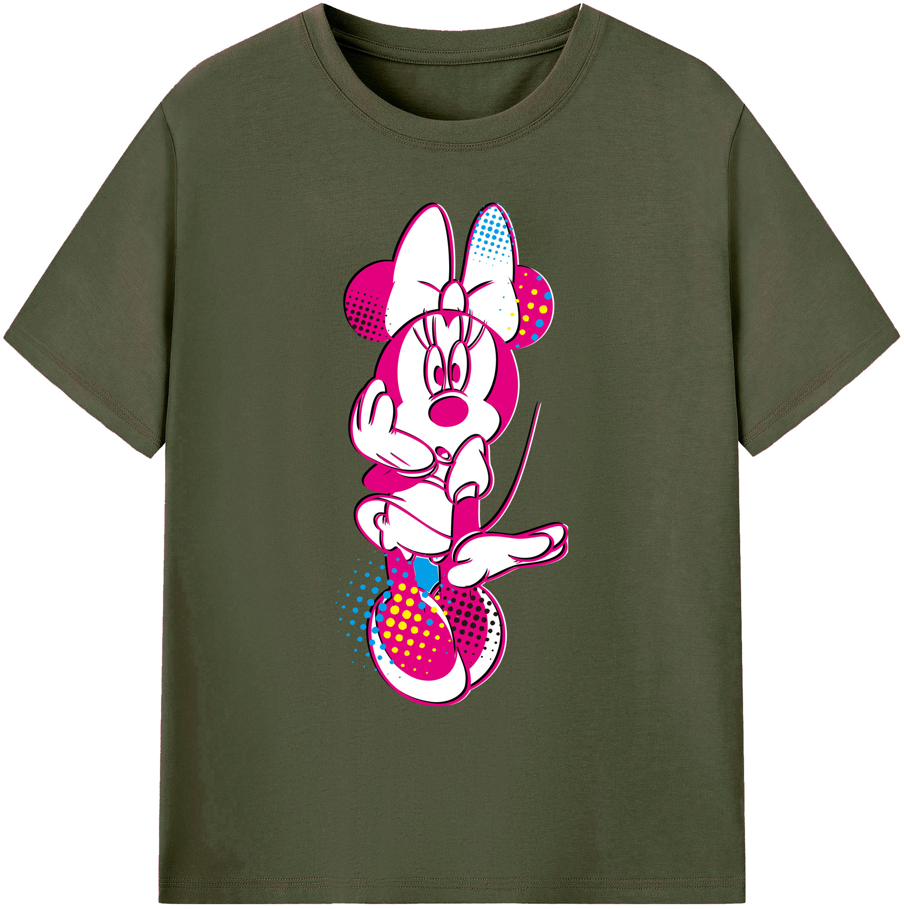 ミッキーマウス Mickey Mouse 綿100％ メンズ半袖Tシャツ｜肌触りやわらか＆通気性